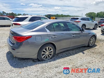 Trzecie zdjęcie samochodu z tyłu: 2014 INFINITI Q50 BASE VIN:JN1BV7AR3EM693147 - miniatura