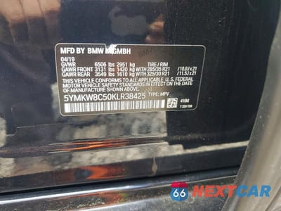 Zdjęcie 13 z 13 samochodu: 2019 BMW X6 M VIN:5YMKW8C50KLR38425 - miniatura