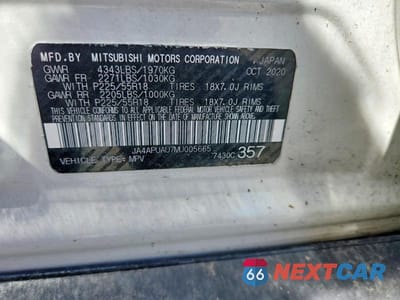 Zdjęcie 12 z 12 samochodu: 2021 MITSUBISHI OUTLANDER SPORT ES VIN:JA4APUAU7MU005665 - miniatura