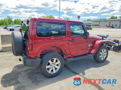 Trzecie zdjęcie samochodu z tyłu: 2013 JEEP WRANGLER SAHARA VIN:1C4AJWBG3DL593081 - miniatura