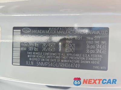 Zdjęcie 13 z 13 samochodu: 2024 HYUNDAI SANTA FE CALLIGRAPHY VIN:5NMP54GL7RH064749 - miniatura