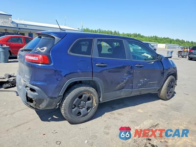 Trzecie zdjęcie samochodu z tyłu: 2014 JEEP CHEROKEE SPORT VIN:1C4PJMAB7EW252982 - miniatura