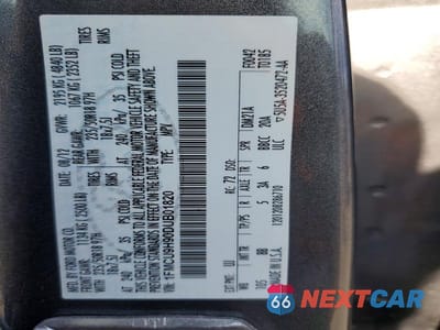 Zdjęcie 13 z 13 samochodu: 2013 FORD ESCAPE SEL VIN:1FMCU9H90DUB01820 - miniatura