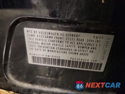 Zdjęcie 12 z 12 samochodu: 2008 VOLKSWAGEN GTI VIN:WVWHV71K78W109934 - miniatura