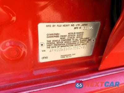Zdjęcie 12 z 12 samochodu: 2006 SAAB 9-2 2.5I VIN:JF4GG61686G050458 - miniatura