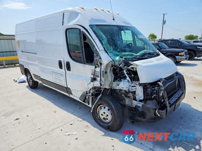 Czwarte zdjęcie samochodu z boku: 2021 RAM PROMASTER 2500 DELIVERY VAN VIN:3C6ERVDG1ME502553 - miniatura