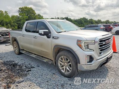 Czwarte zdjęcie samochodu z boku: 2021 GMC SIERRA C1500 SLT VIN:3GTP8DETXMG405110 - miniatura