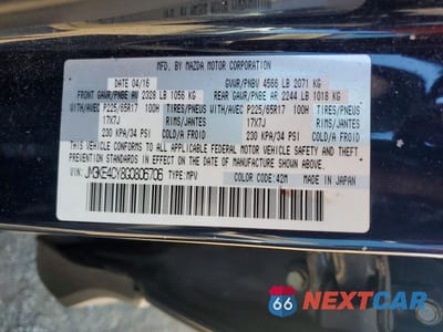 Zdjęcie 13 z 13 samochodu: 2016 MAZDA CX-5 TOURING VIN:JM3KE4CY8G0806706 - miniatura