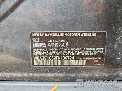 Zdjęcie 13 z 13 samochodu: 2015 BMW 320 I VIN:WBA3B1C59FK136724 - miniatura