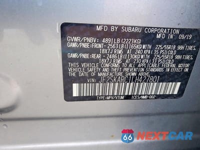 Zdjęcie 14 z 14 samochodu: 2020 SUBARU FORESTER SPORT VIN:JF2SKARC1LH427801 - miniatura