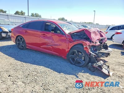 Czwarte zdjęcie samochodu z boku: 2021 HONDA ACCORD SPORT VIN:1HGCV1F38MA004112 - miniatura