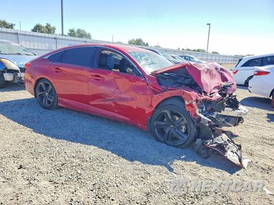 Czwarte zdjęcie samochodu z boku: 2021 HONDA ACCORD SPORT VIN:1HGCV1F38MA004112 - miniatura