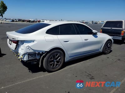 Trzecie zdjęcie samochodu z tyłu: 2022 BMW I4 EDRIVE 40 VIN:WBY73AW09NFN03189 - miniatura