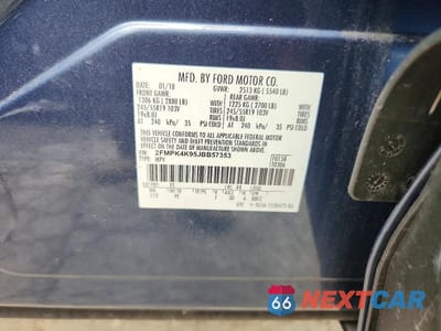 Zdjęcie 13 z 13 samochodu: 2018 FORD EDGE TITANIUM VIN:2FMPK4K95JBB57353 - miniatura