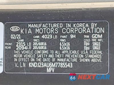 Zdjęcie 13 z 13 samochodu: 2021 KIA SOUL S VIN:KNDJ23AU6M7785543 - miniatura