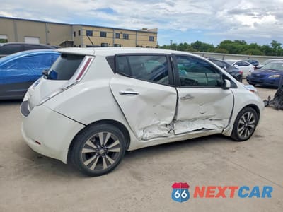 Trzecie zdjęcie samochodu z tyłu: 2015 NISSAN LEAF SL VIN:1N4AZ0CP3FC319067 - miniatura