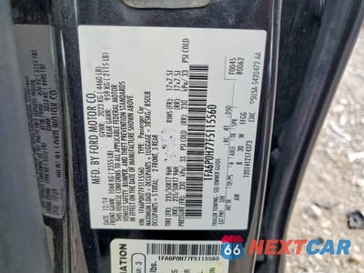 Zdjęcie 12 z 12 samochodu: 2015 FORD FUSION SE VIN:1FA6P0H77F5115560 - miniatura