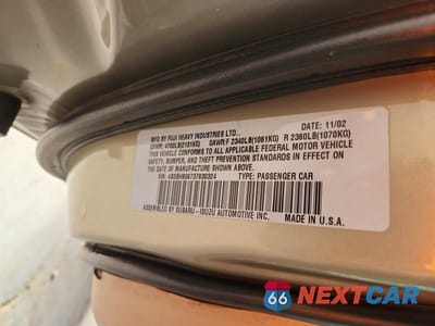 Zdjęcie 13 z 13 samochodu: 2003 SUBARU LEGACY OUTBACK H6 3.0 LL BEAN VIN:4S3BH806737630324 - miniatura