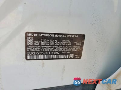 Zdjęcie 13 z 13 samochodu: 2019 BMW X3 SDRIVE30I VIN:5UXTR7C59KLE93697 - miniatura