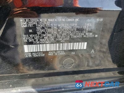 Zdjęcie 14 z 14 samochodu: 2010 TOYOTA RAV4 SPORT VIN:2T3RF4DV7AW027177 - miniatura