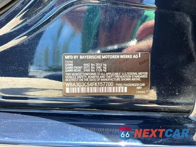 Zdjęcie 10 z 10 samochodu: 2015 BMW 328 D VIN:WBA3D3C54FK157700 - miniatura