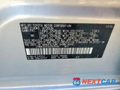 Zdjęcie 13 z 13 samochodu: 2006 TOYOTA RAV4 SPORT VIN:JTMBK32V265003944 - miniatura