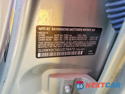 Zdjęcie 13 z 13 samochodu: 2016 BMW X3 XDRIVE28I VIN:5UXWX9C56G0D76473 - miniatura