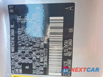 Zdjęcie 13 z 13 samochodu: 2013 LEXUS RX 350 BASE VIN:2T2BK1BA6DC173737 - miniatura