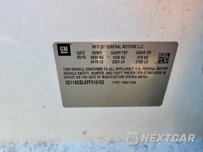 Zdjęcie 12 z 12 samochodu: 2015 CHEVROLET MALIBU LS VIN:1G11A5SLXFF319152 - miniatura