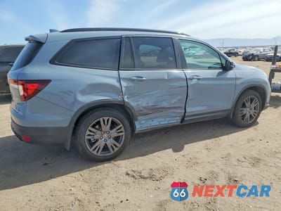 Trzecie zdjęcie samochodu z tyłu: 2022 HONDA PILOT SPORT VIN:5FNYF6H31NB041507 - miniatura