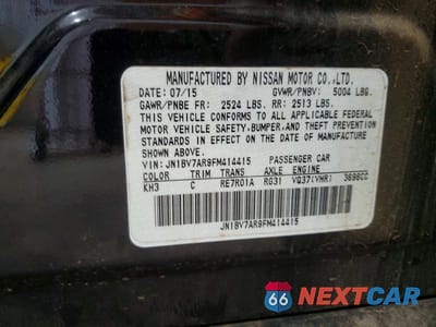 Zdjęcie 12 z 12 samochodu: 2015 INFINITI Q50 PREMIUM VIN:JN1BV7AR9FM414415 - miniatura