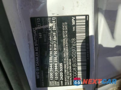 Zdjęcie 13 z 13 samochodu: 2013 MERCEDES-BENZ GLK 350 4MATIC VIN:WDCGG8JB1DG097628 - miniatura