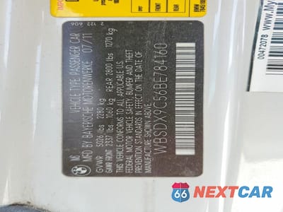 Zdjęcie 12 z 12 samochodu: 2011 BMW M3 VIN:WBSDX9C56BE784160 - miniatura