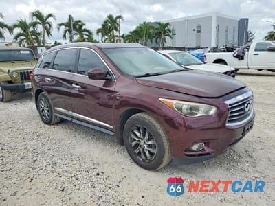 Czwarte zdjęcie samochodu z boku: 2014 INFINITI QX60 BASE VIN:5N1AL0MM9EC540635 - miniatura