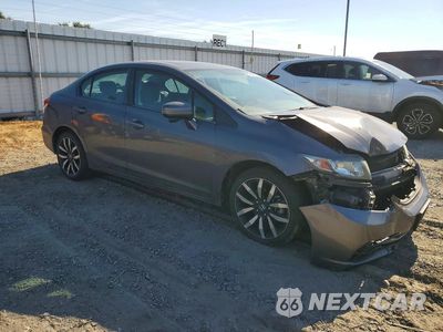 Czwarte zdjęcie samochodu z boku: 2015 HONDA CIVIC EXL VIN:19XFB2F9XFE255678 - miniatura