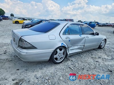 Trzecie zdjęcie samochodu z tyłu: 2002 MERCEDES-BENZ S 500 VIN:WDBNG75J12A314554 - miniatura