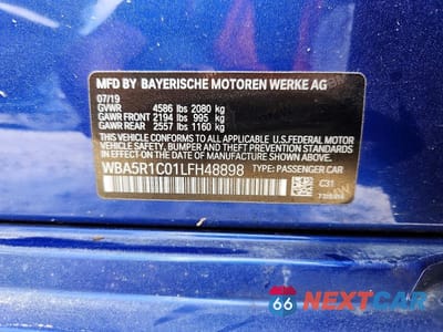 Zdjęcie 13 z 13 samochodu: 2020 BMW 330I VIN:WBA5R1C01LFH48898 - miniatura