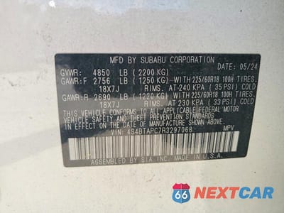 Zdjęcie 13 z 13 samochodu: 2024 SUBARU OUTBACK TOURING VIN:4S4BTAPC7R3297068 - miniatura