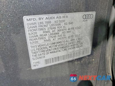 Zdjęcie 13 z 13 samochodu: 2015 AUDI Q7 TDI PREMIUM PLUS VIN:WA1LMAFE2FD029439 - miniatura
