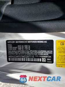 Zdjęcie 12 z 12 samochodu: 2021 BMW 430I VIN:WBA53AP07MCG97115 - miniatura