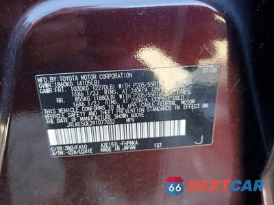 Zdjęcie 14 z 14 samochodu: 2009 TOYOTA SCION XB VIN:JTLKE50E291077032 - miniatura
