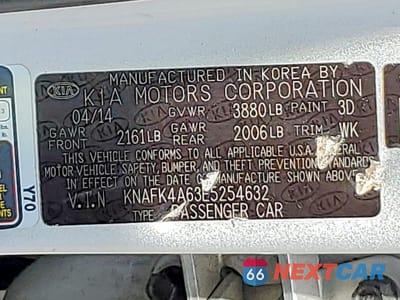 Zdjęcie 12 z 12 samochodu: 2014 KIA FORTE LX VIN:KNAFK4A63E5254632 - miniatura