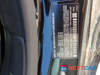 Zdjęcie 12 z 12 samochodu: 2021 BMW M440XI VIN:WBA13AR03MCF67022 - miniatura