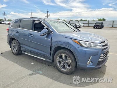 Czwarte zdjęcie samochodu z boku: 2019 TOYOTA HIGHLANDER HYBRID LIMITED PLATINUM VIN:5TDDGRFHXKS077991 - miniatura