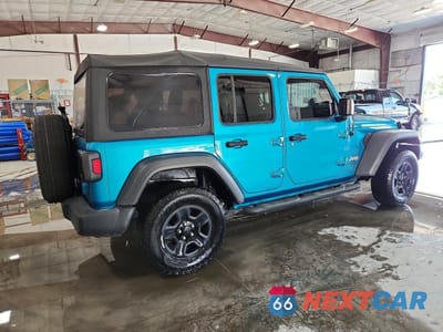 Trzecie zdjęcie samochodu z tyłu: 2020 JEEP WRANGLER UNLIMITED SPORT VIN:1C4HJXDN3LW289052 - miniatura
