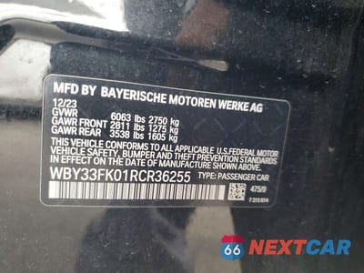 Zdjęcie 12 z 12 samochodu: 2024 BMW I5 EDRIVE 40 VIN:WBY33FK01RCR36255 - miniatura