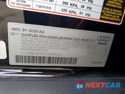 Zdjęcie 23 z 24 samochodu: 2012 AUDI A3 PREMIUM VIN:WAUBFAFM7CA009541 - miniatura