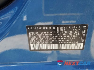 Zdjęcie 13 z 13 samochodu: 2025 VOLKSWAGEN JETTA S VIN:3VW5X7BU6SM030305 - miniatura