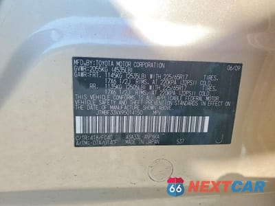 Zdjęcie 13 z 13 samochodu: 2009 TOYOTA RAV4 BASE VIN:JTMBF33VX95014150 - miniatura