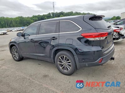 Drugie zdjęcie samochodu z przodu: 2019 TOYOTA HIGHLANDER XLE VIN:5TDJZRFH9KS614878 - miniatura